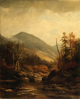 Autumn Landscape with River - Joseph Antonio Hekking