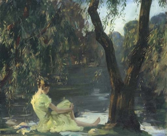 'By the Lake' - Archibald Barnes