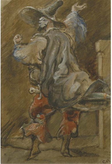 Man in Spanish dress by Charles Roelofsz