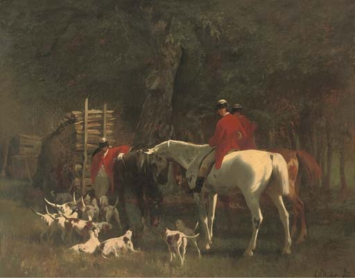 A moments rest by Carl Rudolf Huber