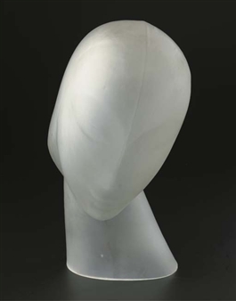 A SATINATED GLASS HEAD OF A GIRL - Lucienne Bloch