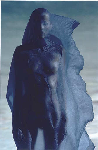 Blue Body and Veil; Red Bracers by Hans Feurer, 1970s-1980s, printed 1990s