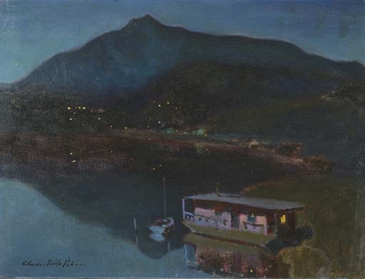 Charles Rollo Peters | Houseboats on the Marin Delta | MutualArt