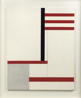 Fonction de lignes-noir rouge - Georges Vantongerloo