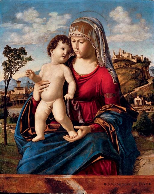 The Madonna and Child in a landscape by Cima da Conegliano