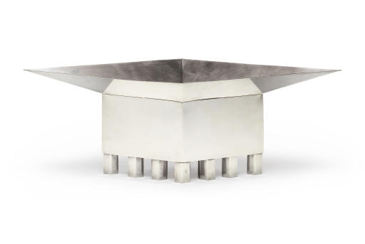 Artwork by Hans Hollein, A STERLING SILVER CENTERPIECE, 1989