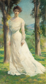 Margaret Under the Elms - Edmund Charles Tarbell