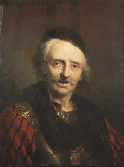 Jacques des Rousseaux | Tête de vieillard en armure portant une ...