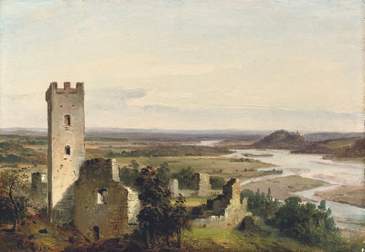 Ruins in the Roman campagna by Carl Rottmann, 1824-1826