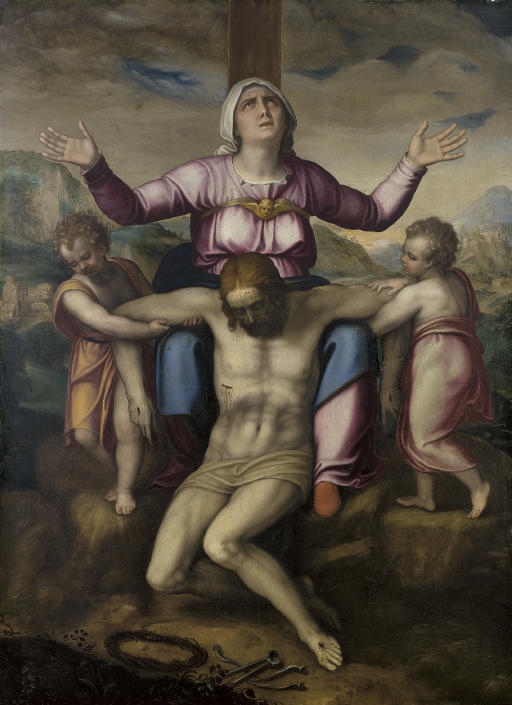 Pietà with two angels by Marcello Venusti