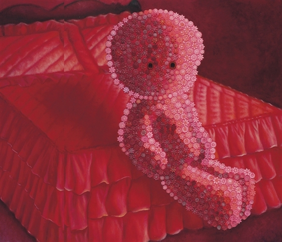 Red Rum (My Red Bed) by Farhad Moshiri, 2007