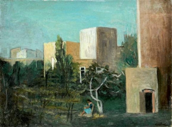 Jeune fille sous l'arbre - Leonid Berman