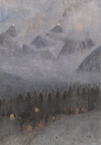 Artwork by Leonhard Meisser, Der 1. August, Made of Oil on canvas