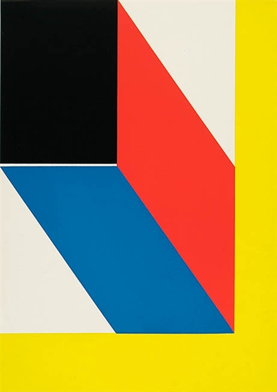 Nach links oben. by Hermann Glöckner, 1977 - 1978