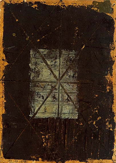 Flächenteilung mit hellgrauem Rechteck in der Mitte (Tafel)