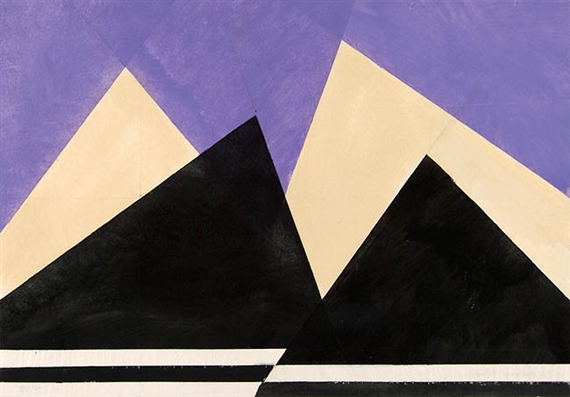 Schwarzweiße Aufgipfelung vor Violett (auch "Helle und dunkle Erhebungen" oder "Einbruch")