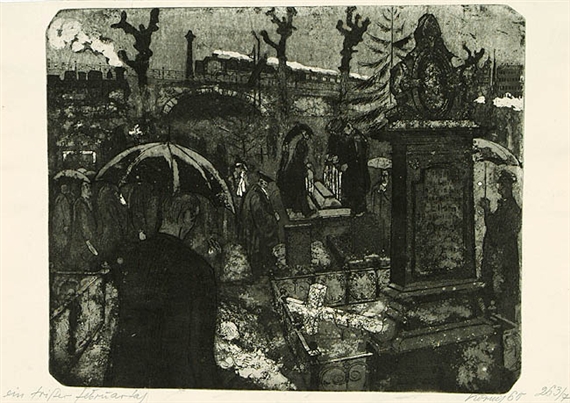 Ein trister Februartag. by Hans Körnig, 1960