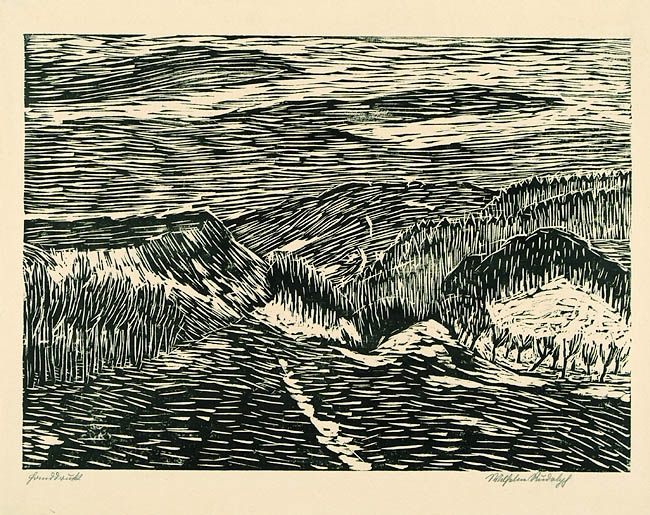 Wilhelm Rudolph | Hügellandschaft (1925 - 1930) | MutualArt