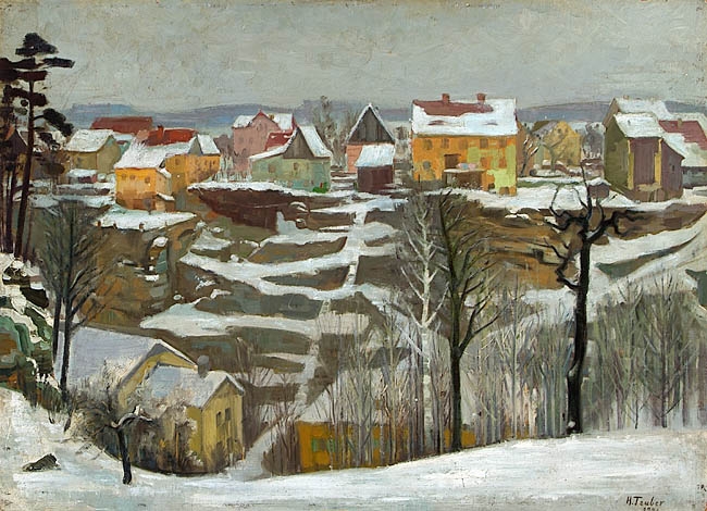 Hermann Teuber | Winterlandschaft (1946) | MutualArt