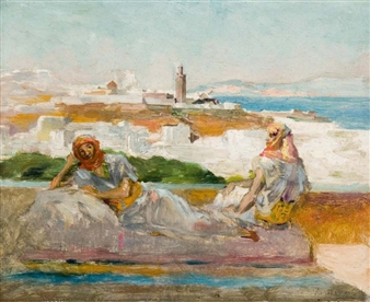 Couple sur une terrasse à Tanger - Alexandre Lunois