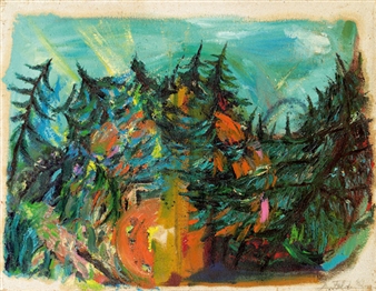 Wald II" aus der Serie "Waldsterben - Jenny Feldmann