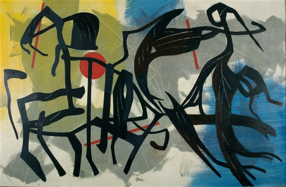 Komposition "XXXVII/55 by Theodor Werner, 1955