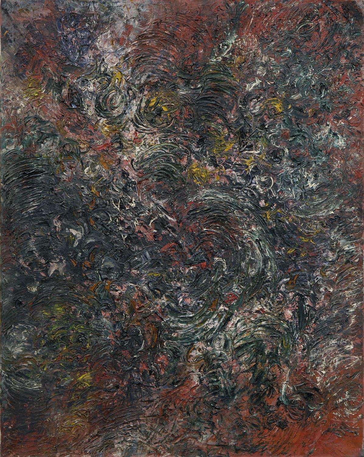 Artwork by Fred Thieler, B-B-I-58, Made of oil on canvas