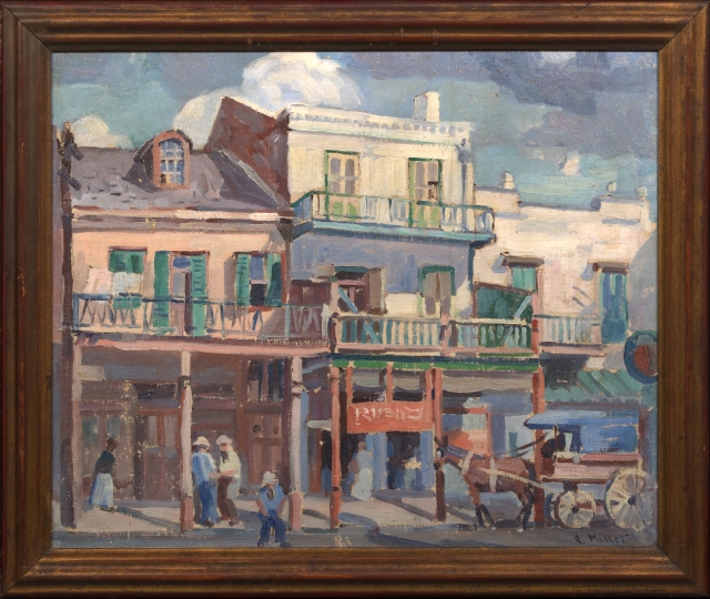 Clarence Millet Across From French Market (1930) MutualArt