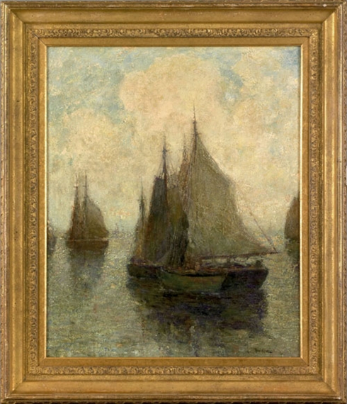 Harbor scene by Paul King