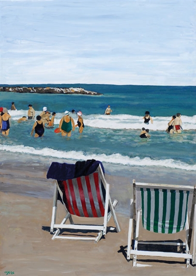 Tel-Aviv Beach by Arie Azene