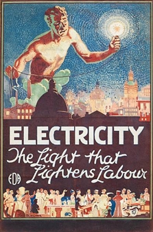 Electricity - The light that lightens labour - John Butcher