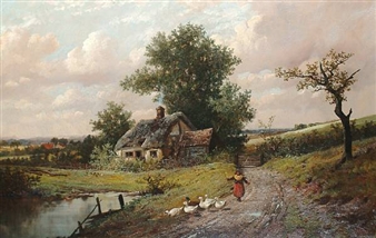 Tending to the geese - Alan Moyes