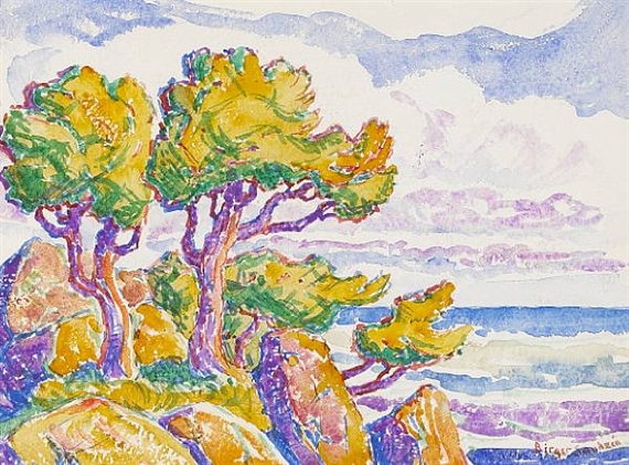 Coastal Trees by Birger Sandzén