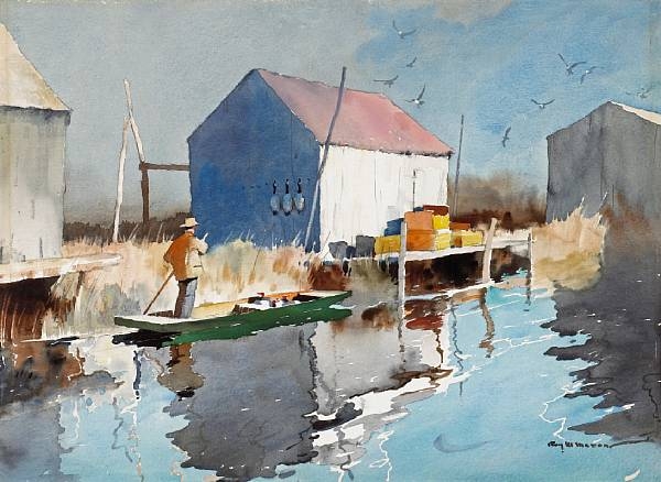 Roy M. Mason | Bringing in the Decoys | MutualArt