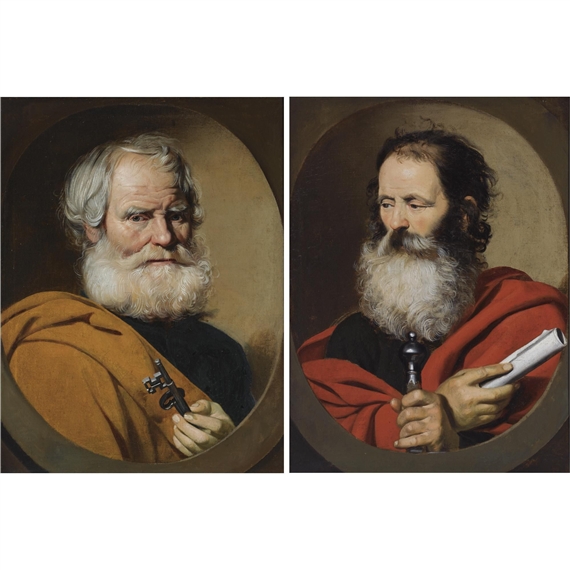 Saint Peter; Saint Paul by Jacob van Oost