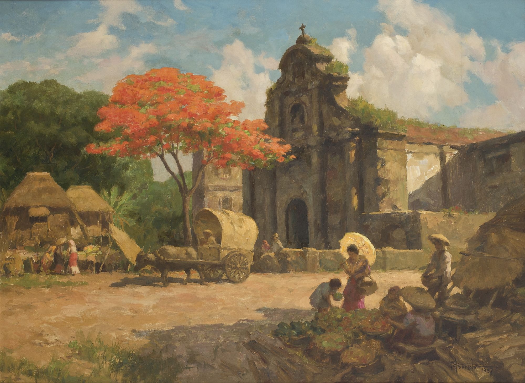 Fernando Amorsolo Old Spanish Church MutualArt