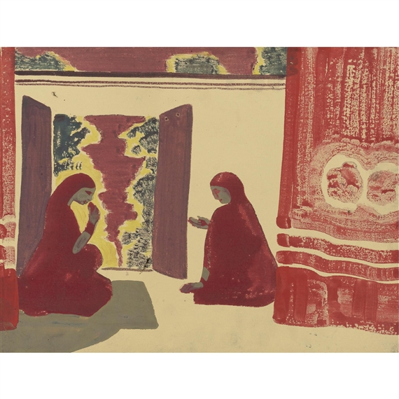 A Persian Theatre (Sketch), 1920 by Nicholas Roerich