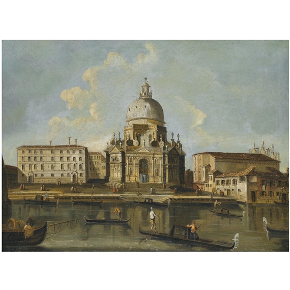 venice, a view of Santa Maria della Salute by Canaletto