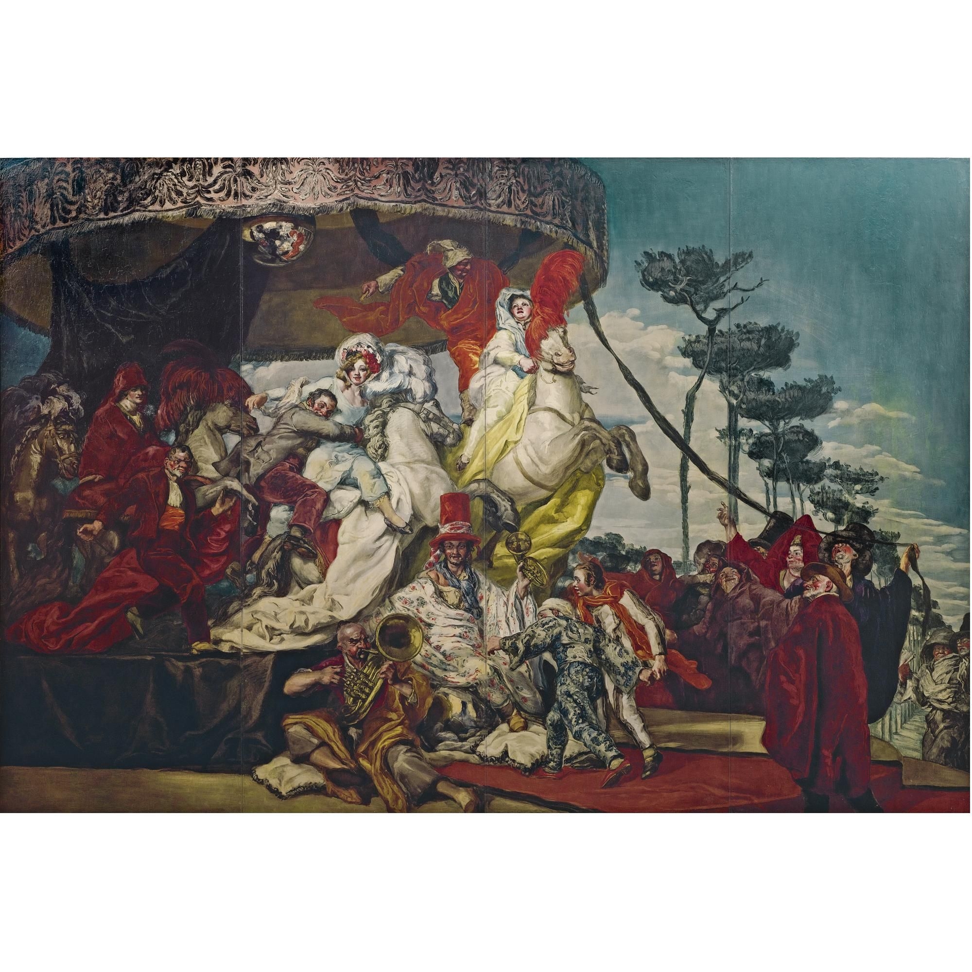 Artwork by José Mariá Sert y Badiá, El tiovivo (The Carousel), Made of oil on panel