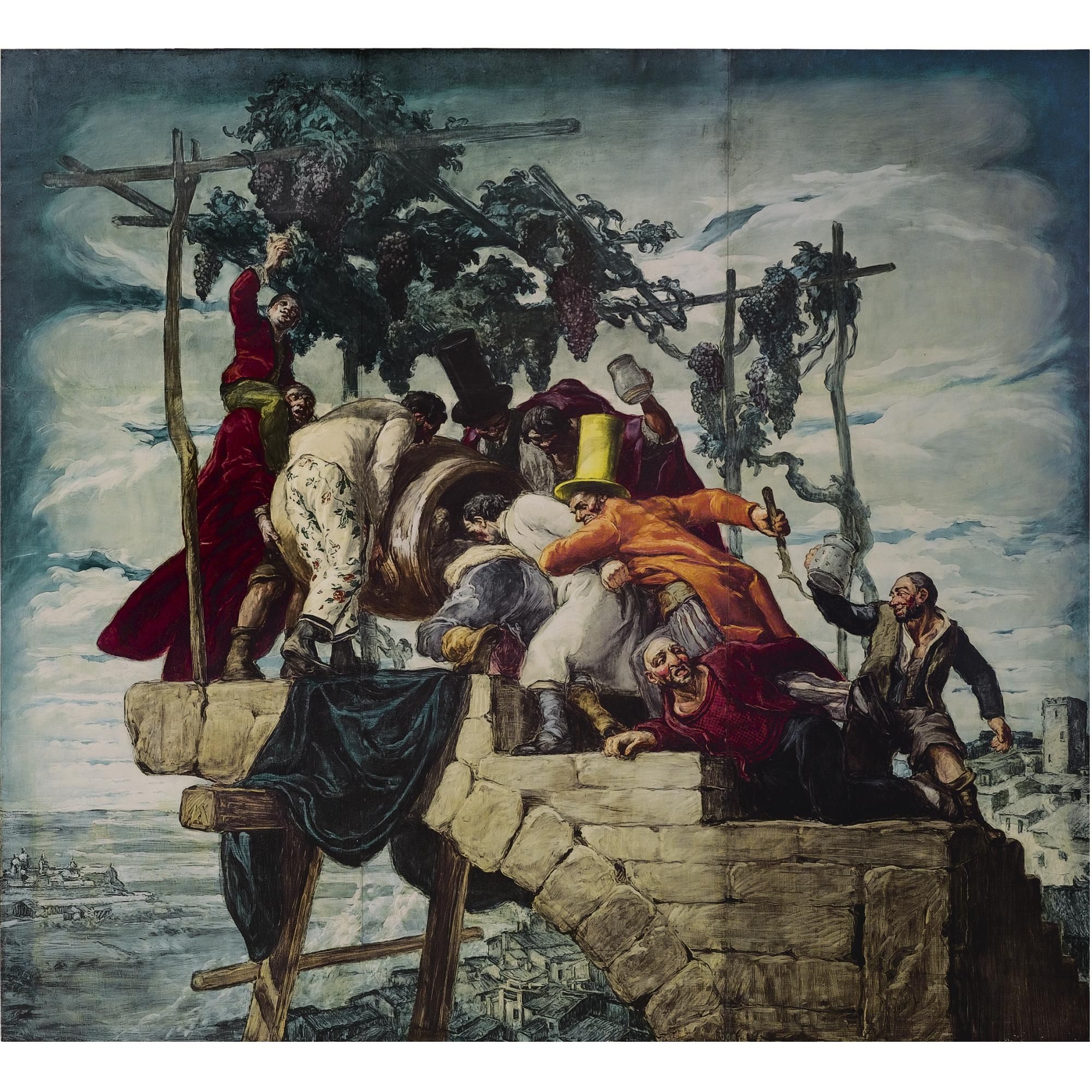 Artwork by José Mariá Sert y Badiá, El vendedor de vino (The Wine Seller), Made of oil on panel