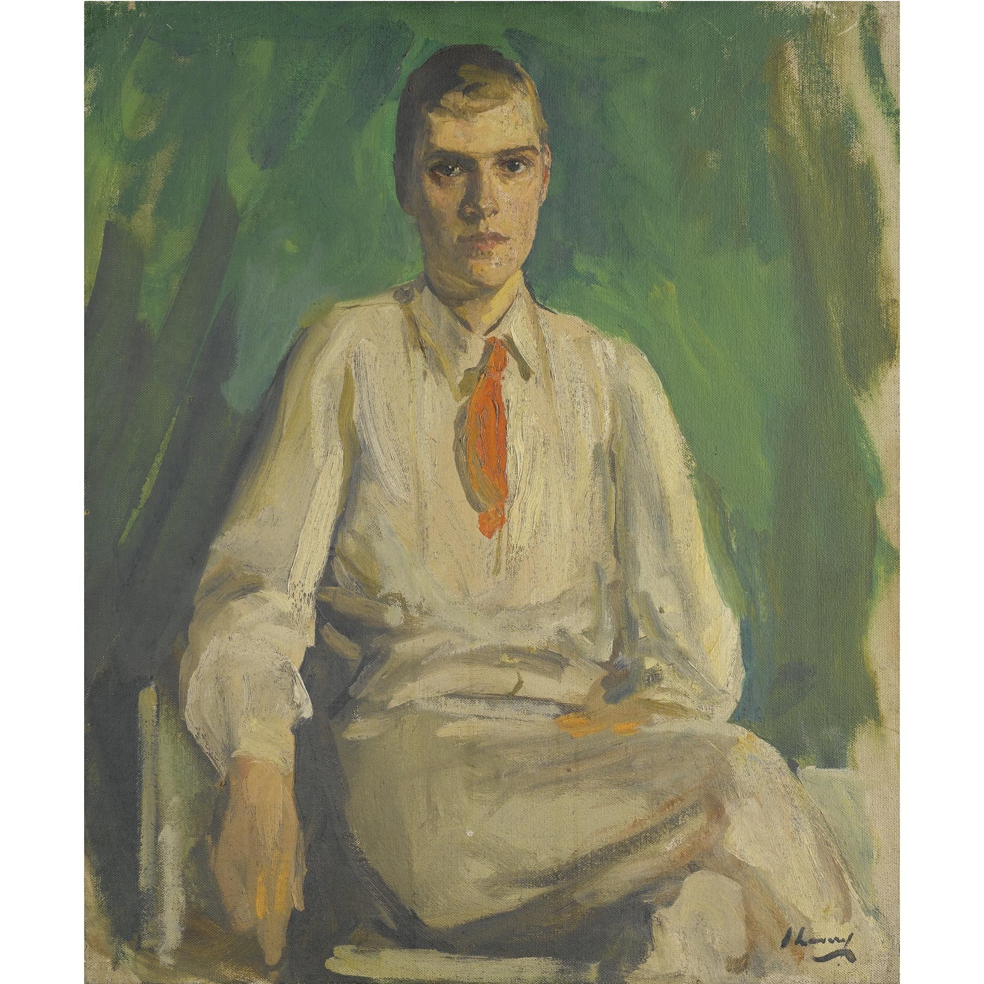 Artwork by John Lavery, Sketch for Patrick Donner, Made of oil on canvas, unframed