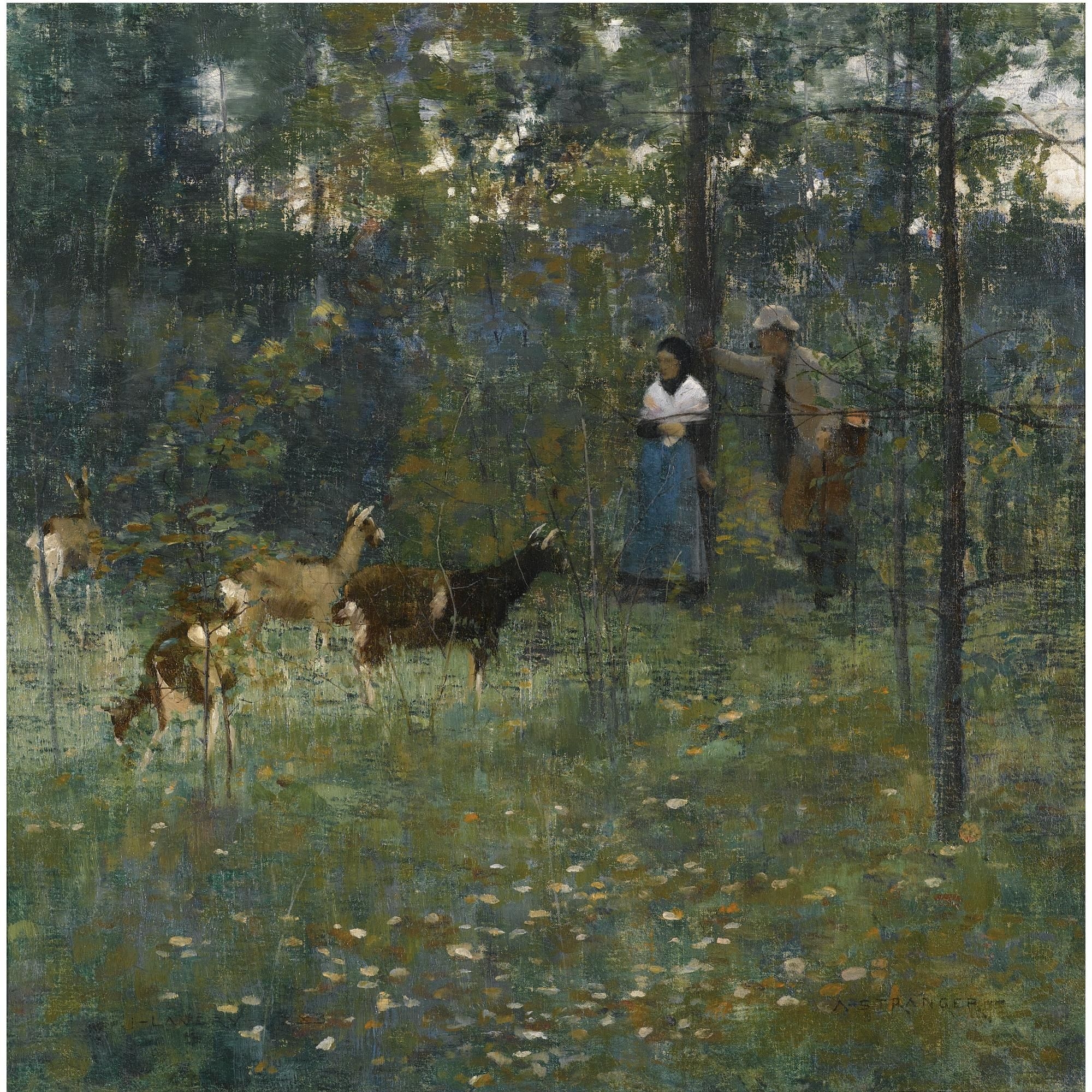 Artwork by John Lavery, A Stranger, Made of oil on canvas