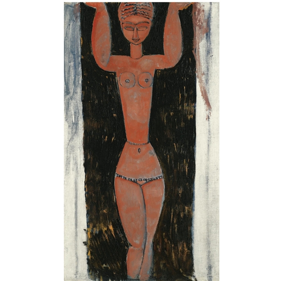 CARIATIDE by Amedeo Modigliani, FullFormat:,year,1913