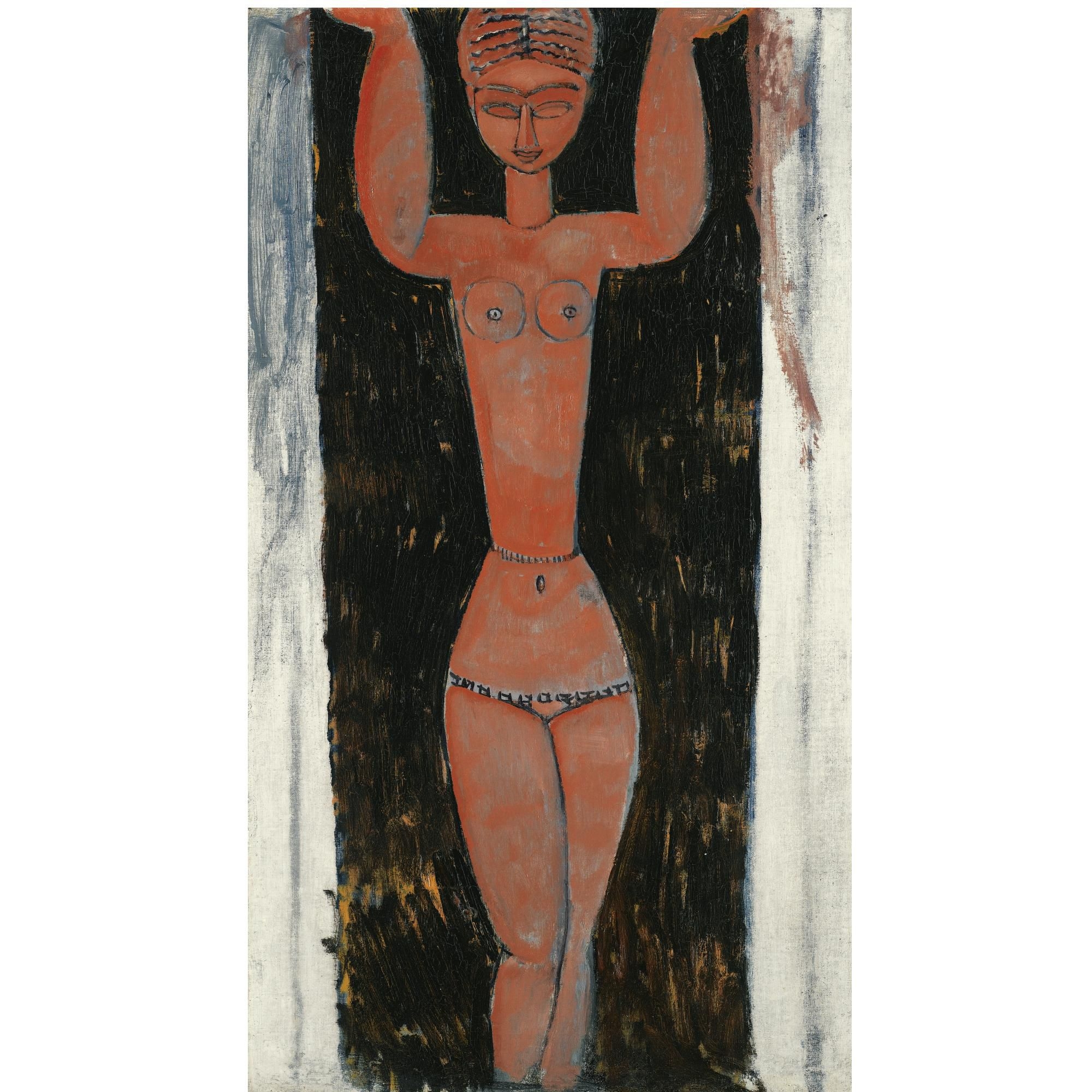 Artwork by Amedeo Modigliani, CARIATIDE, Made of oil on canvas