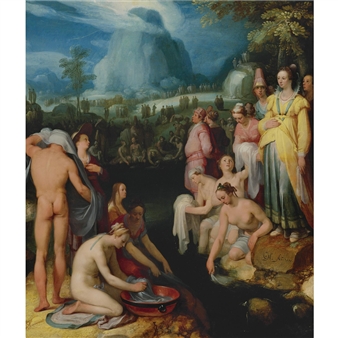 The Purification of the Israelites at Mount Sinai - Cornelis Cornelisz. van Haarlem