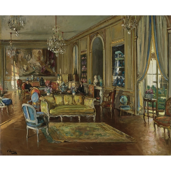 The Salon, 901 FIfth Avenue by John Lavery