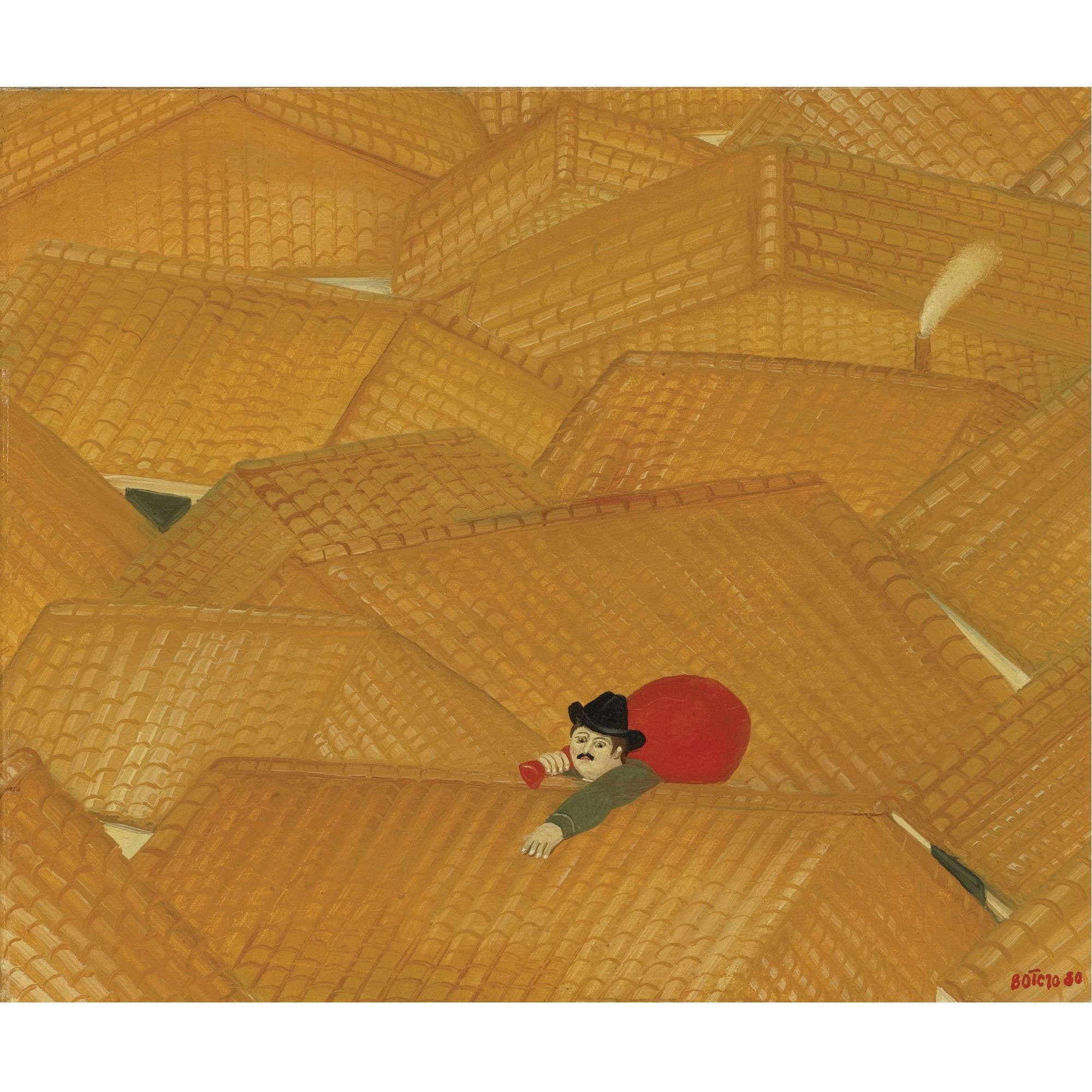 Fernando Botero | The Thief on the Roof | MutualArt