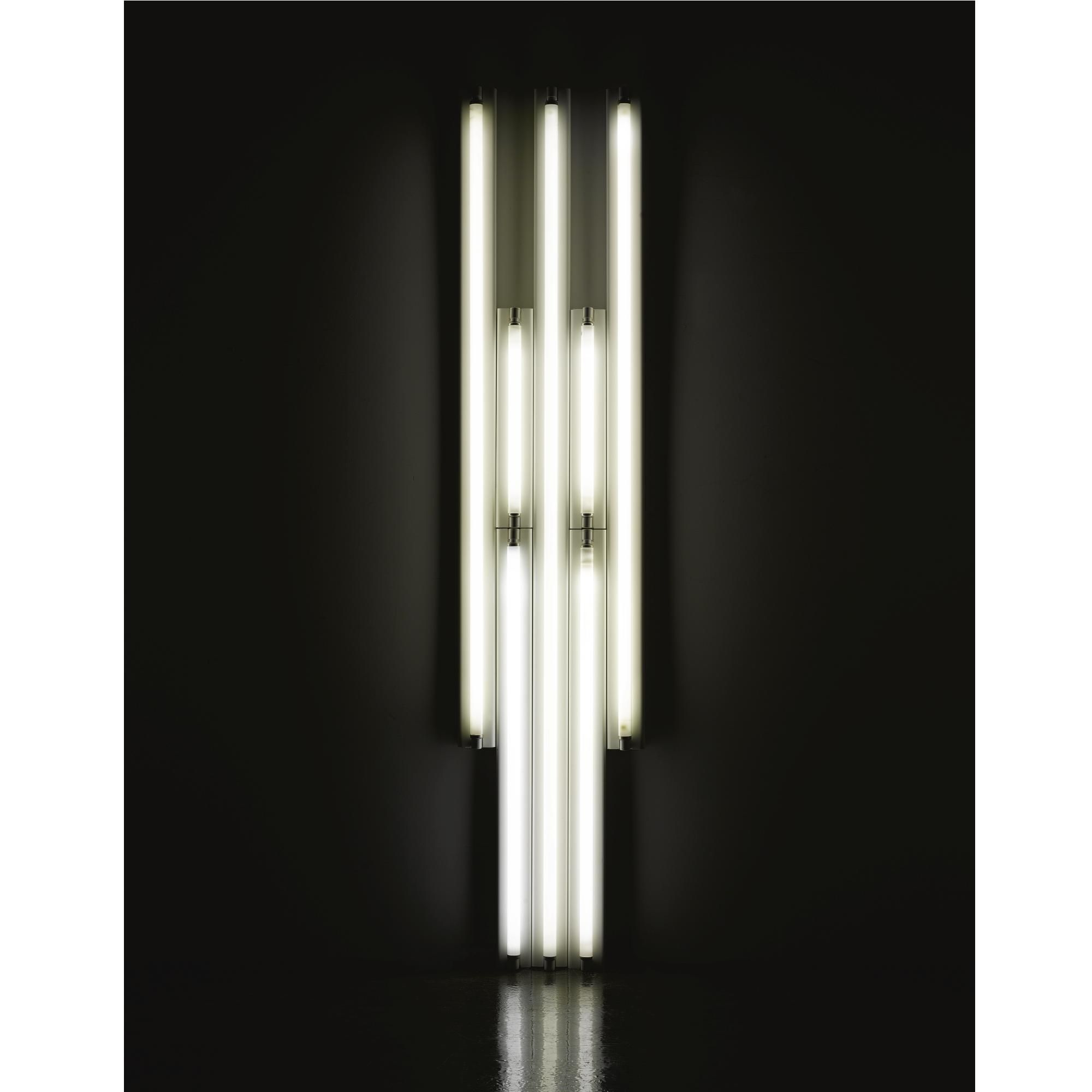 Artwork by Dan Flavin, "Monument" for V. Tatlin, Made of cool white fluorescent light