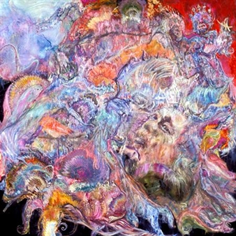 Harvey Low Simons, The wolf howled under the leave/ And spit out the prettiest of feathers - Stefan Stux Gallery