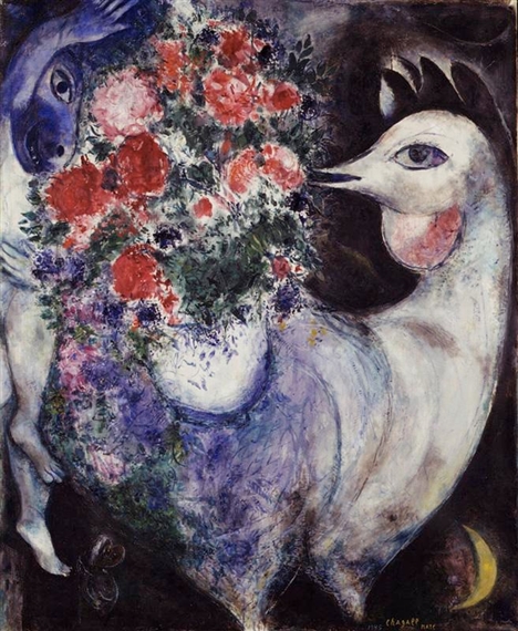 Marc Chagall | LE COQ BLEU | MutualArt